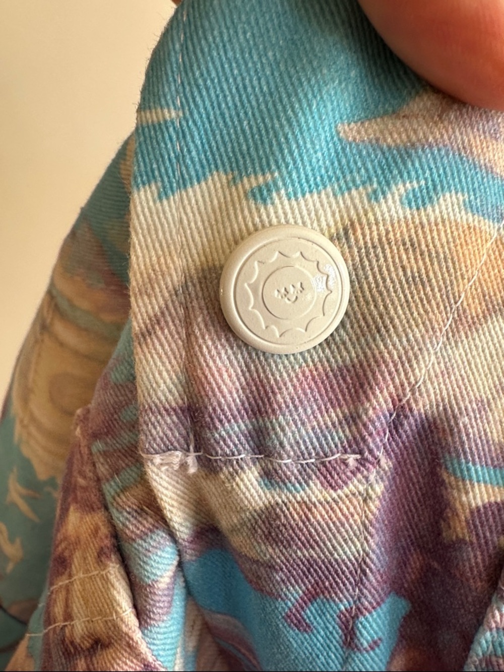 Big Bud Press Sky Blue and Lavender Short-Sleeve Jumpsuit - Picture 4 of 11